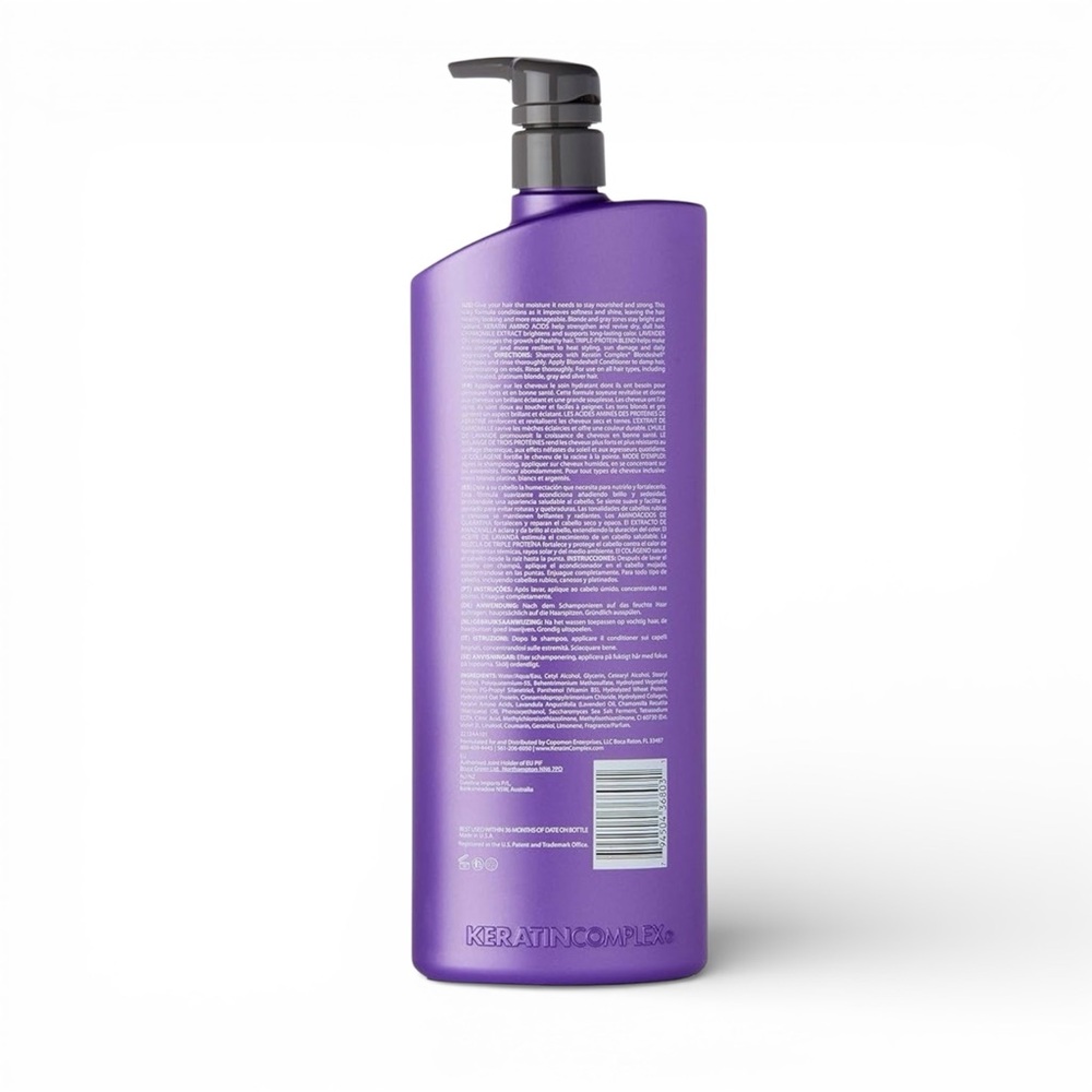 Keratin Complex BLONDESHELL Debrass & Brighten Shampoo 33.8 fl oz - Picture 2 of 5
